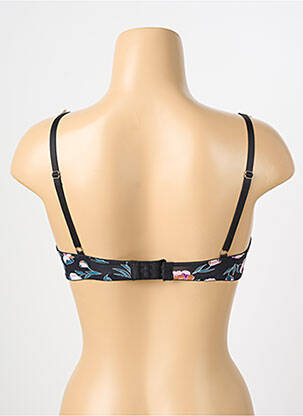 Sutien efect material satinat top sutien modelat negru STEFFY femeie