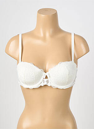 Sutien efect material satinat top sutien modelat bej ESCORT femeie
