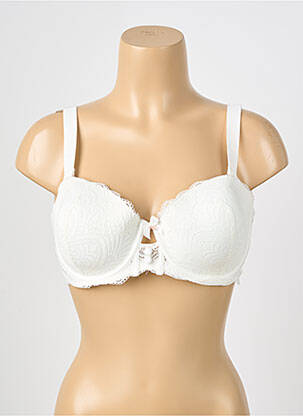 Sutien efect material satinat top sutien modelat bej ESCORT femeie