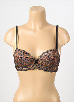 Sutien efect material satinat top sutien modelat maro VALEGE femeie