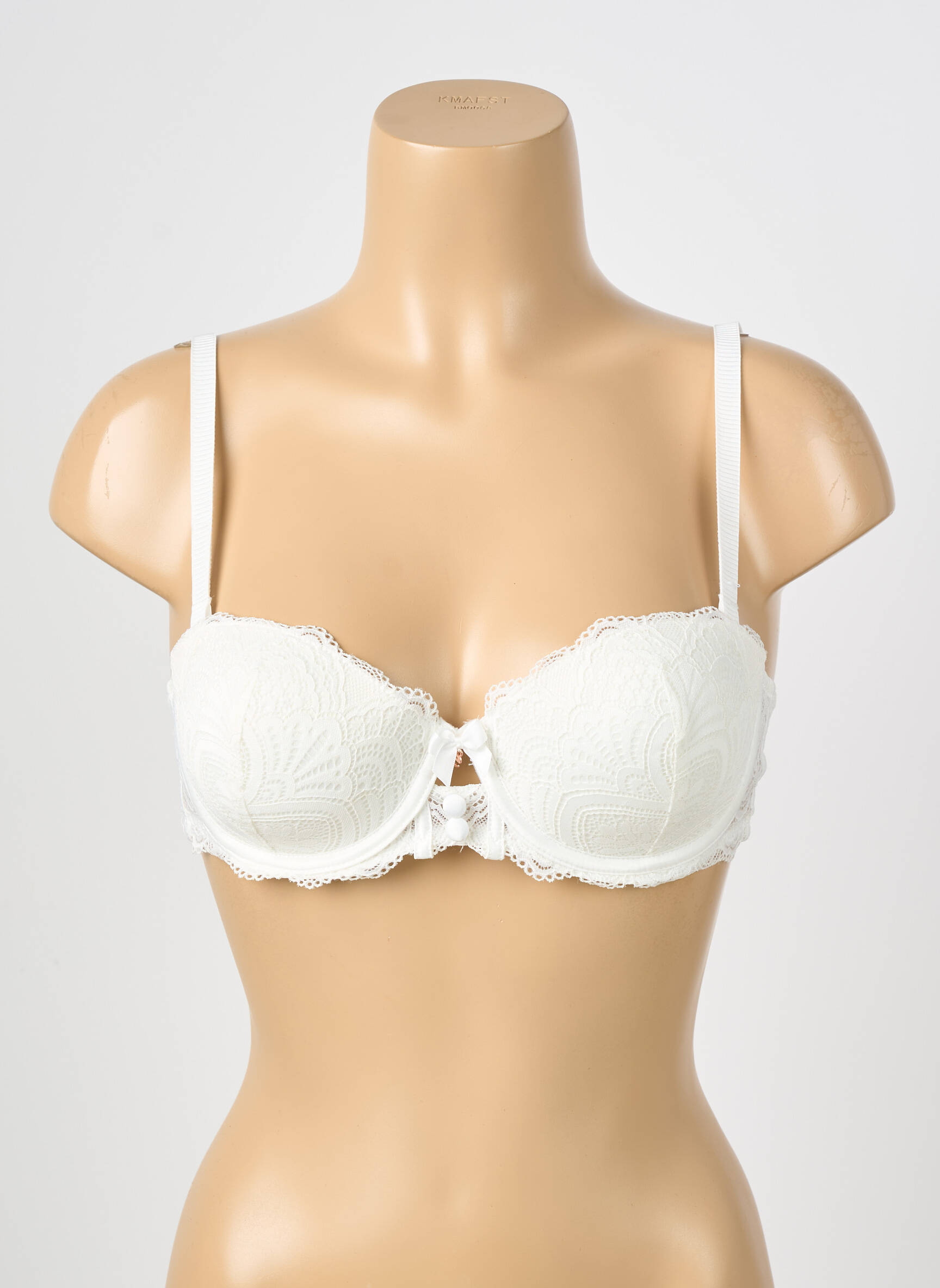 Sutien efect material satinat top sutien modelat bej ESCORT femeie