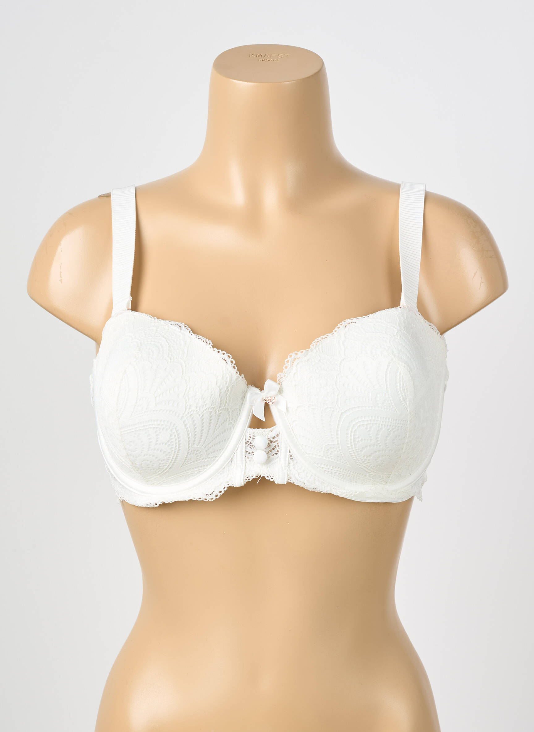 Sutien efect material satinat top sutien modelat bej ESCORT femeie