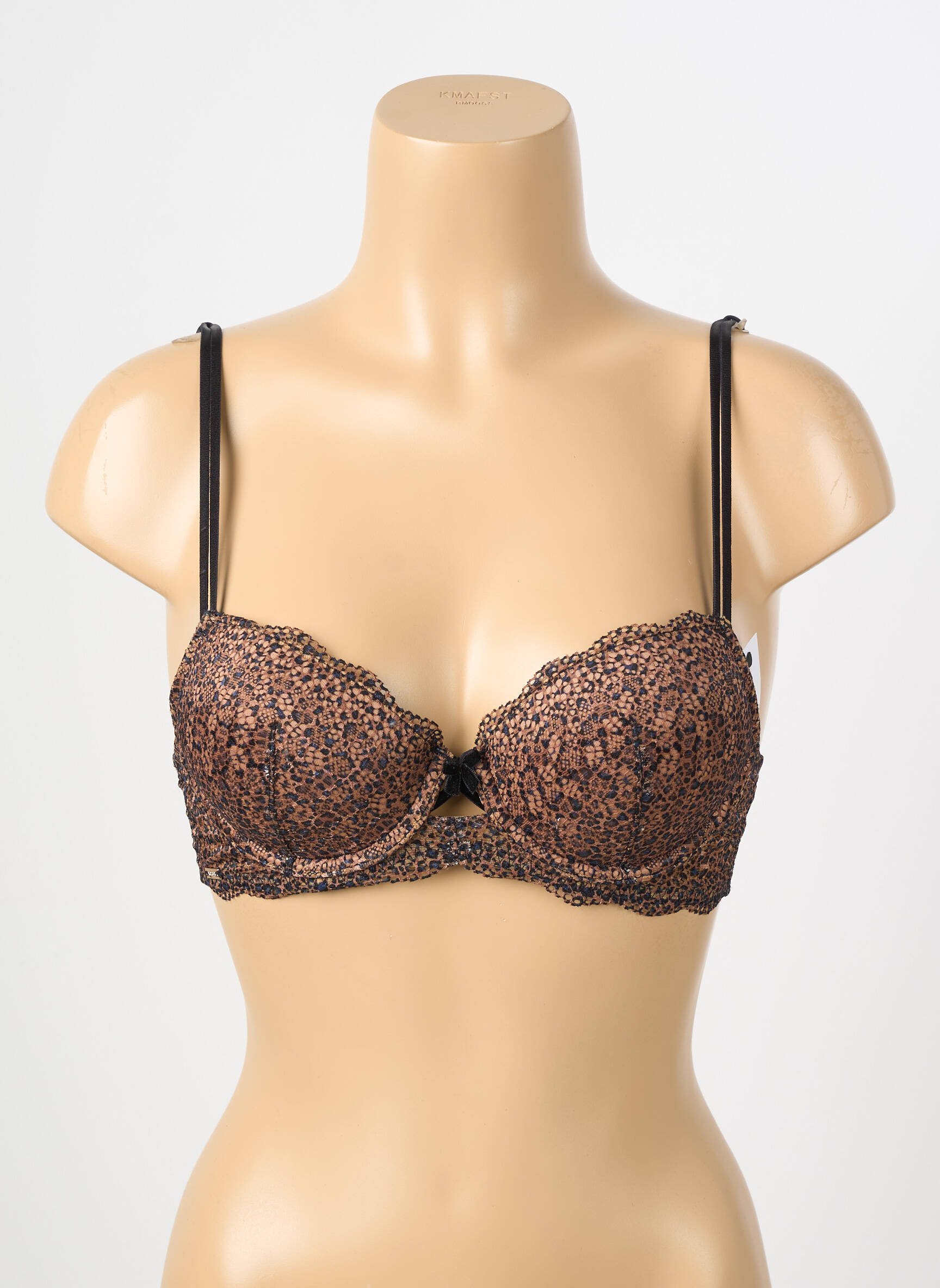 Sutien efect material satinat top sutien modelat maro VALEGE femeie