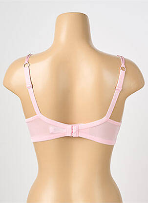 Sutien efect material satinat top sutien push-up roz VALEGE femeie