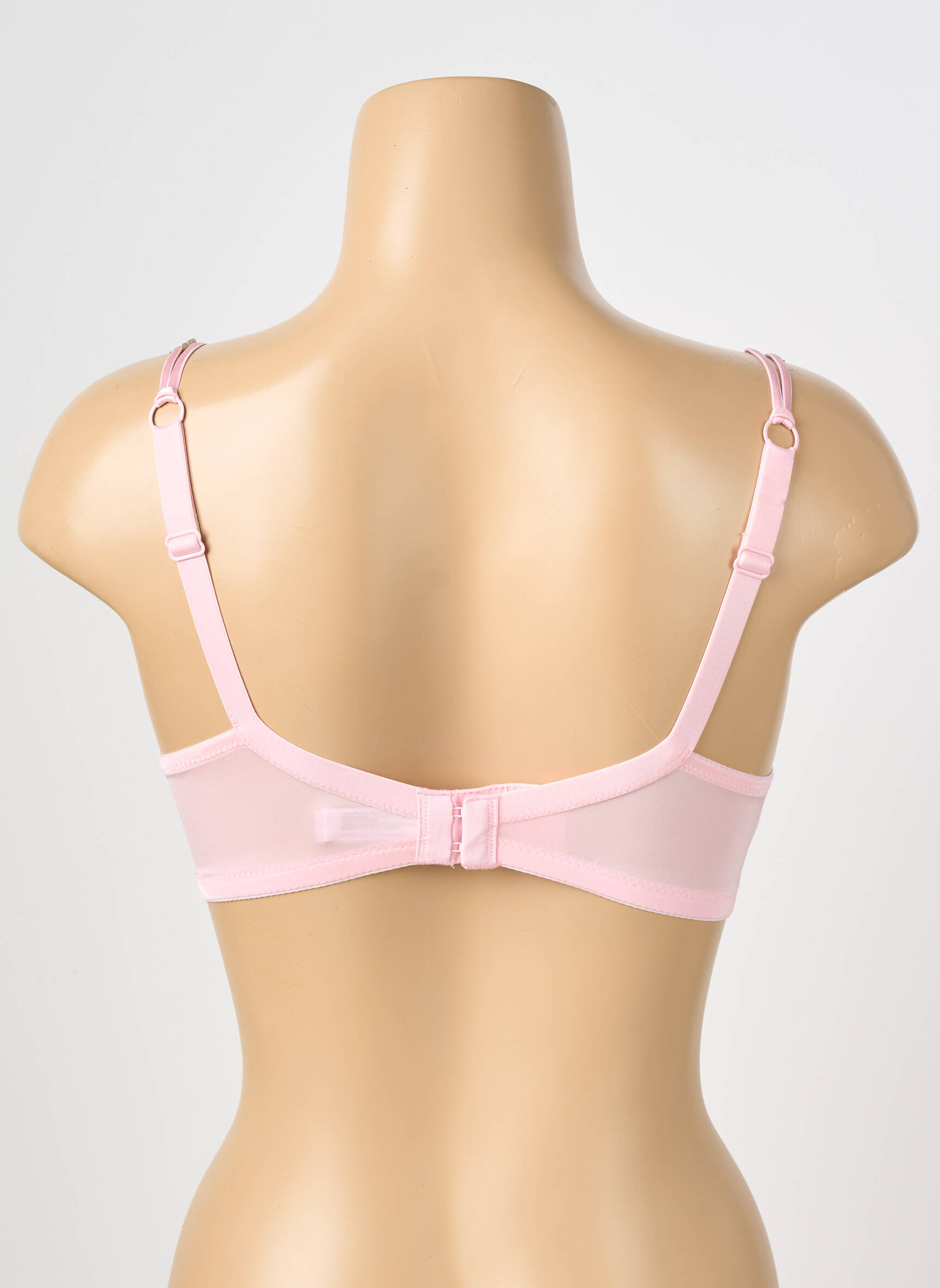 Sutien efect material satinat top sutien push-up roz VALEGE femeie