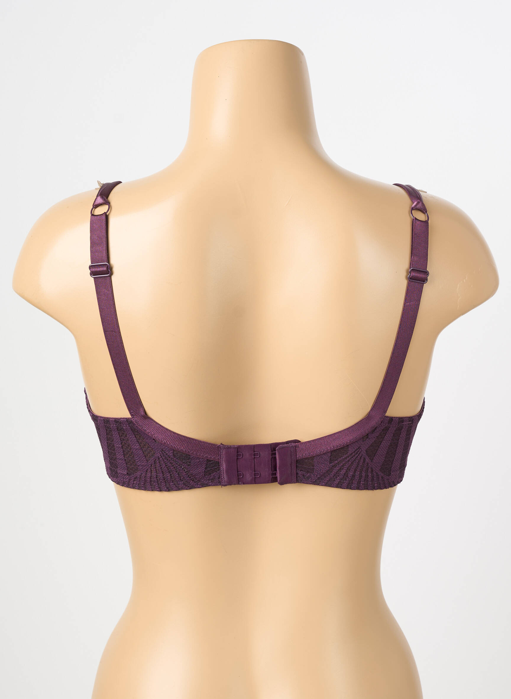 Sutien efect material satinat top sutien modelat violet VALEGE femeie