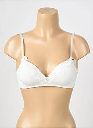 Sutien efect material satinat top sutien modelat bej STEFFY femeie