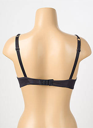 Sutien efect material satinat top sutien push-up negru VALEGE femeie