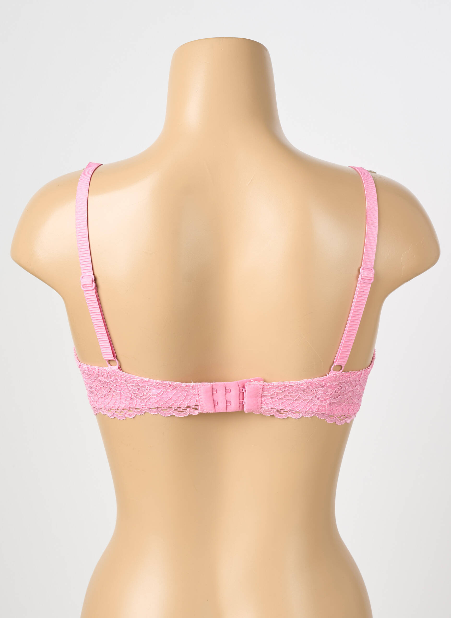 Sutien efect material satinat top sutien modelat roz VALEGE femeie