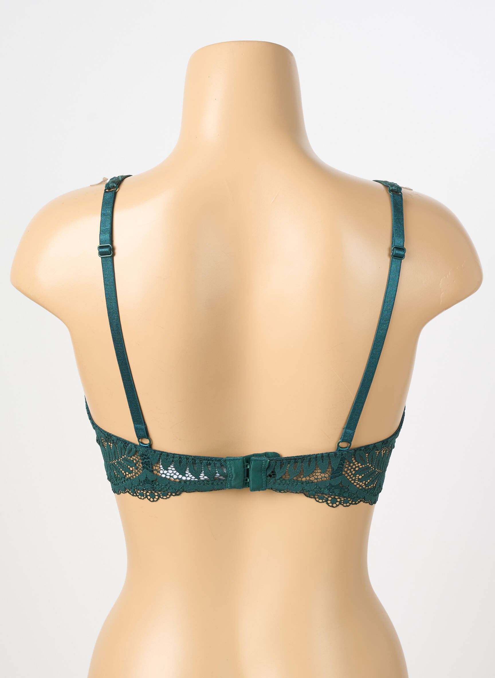 Sutien efect material satinat top sutien modelat verde STEFFY femeie