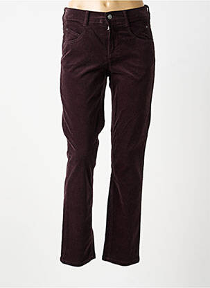 Pantalon slim elasticitate mărime normală violet GARDEUR femeie