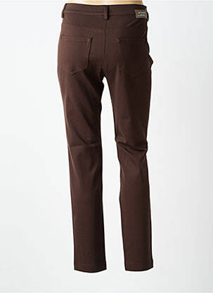 Pantalon slim elasticitate mărime normală maro STARLING femeie