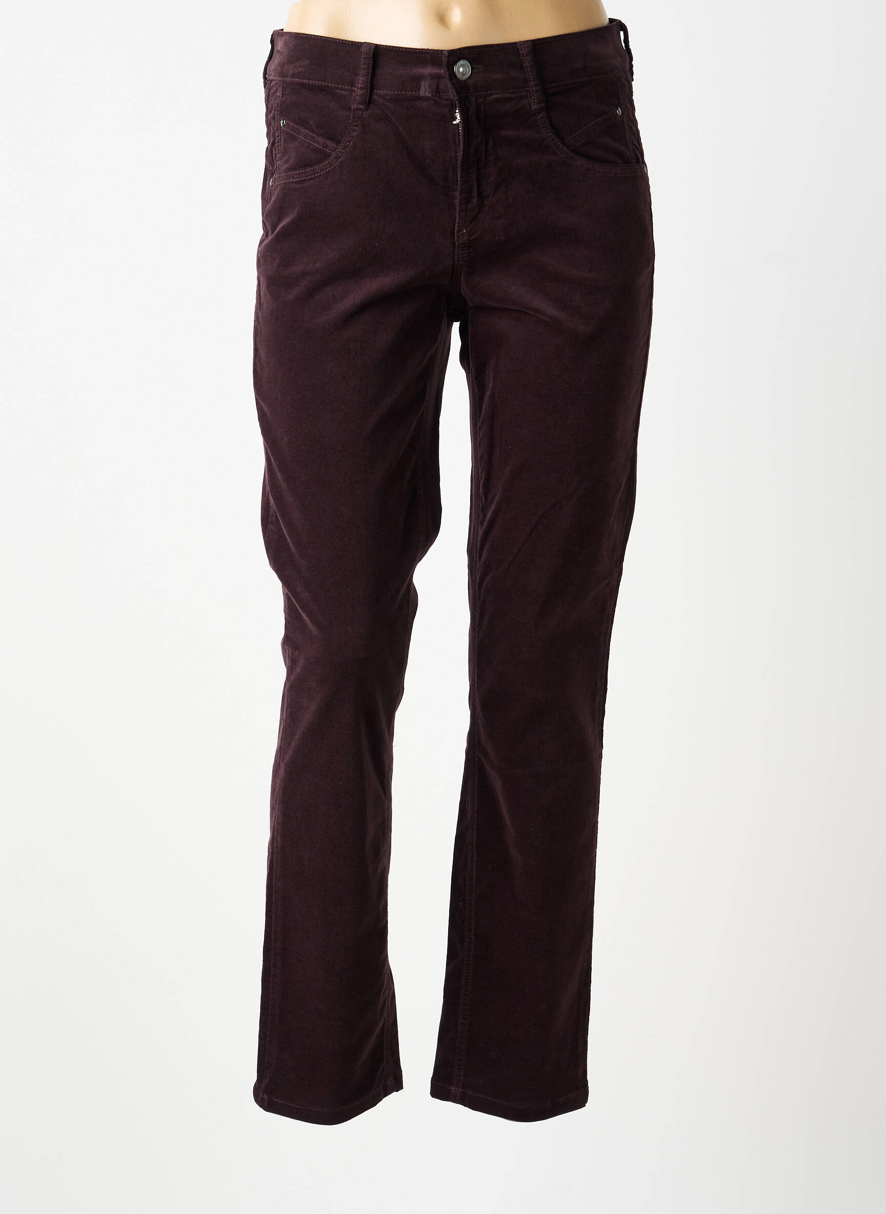 Pantalon slim elasticitate mărime normală violet GARDEUR femeie