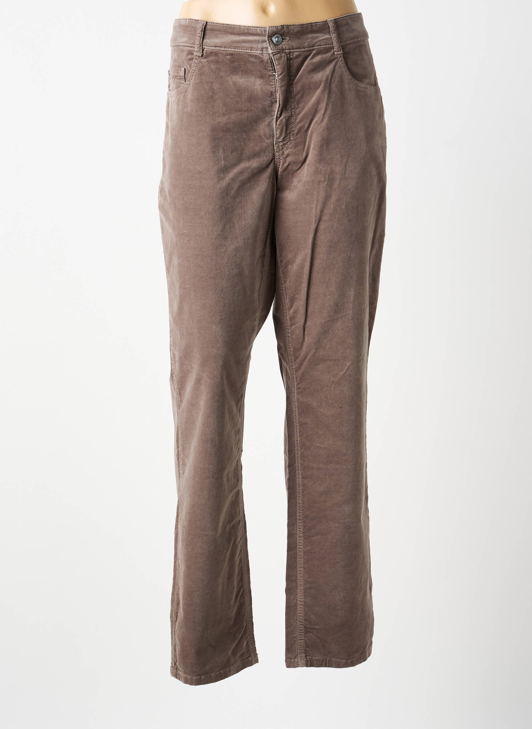 Pantalon slim elasticitate mărime normală gri GARDEUR femeie