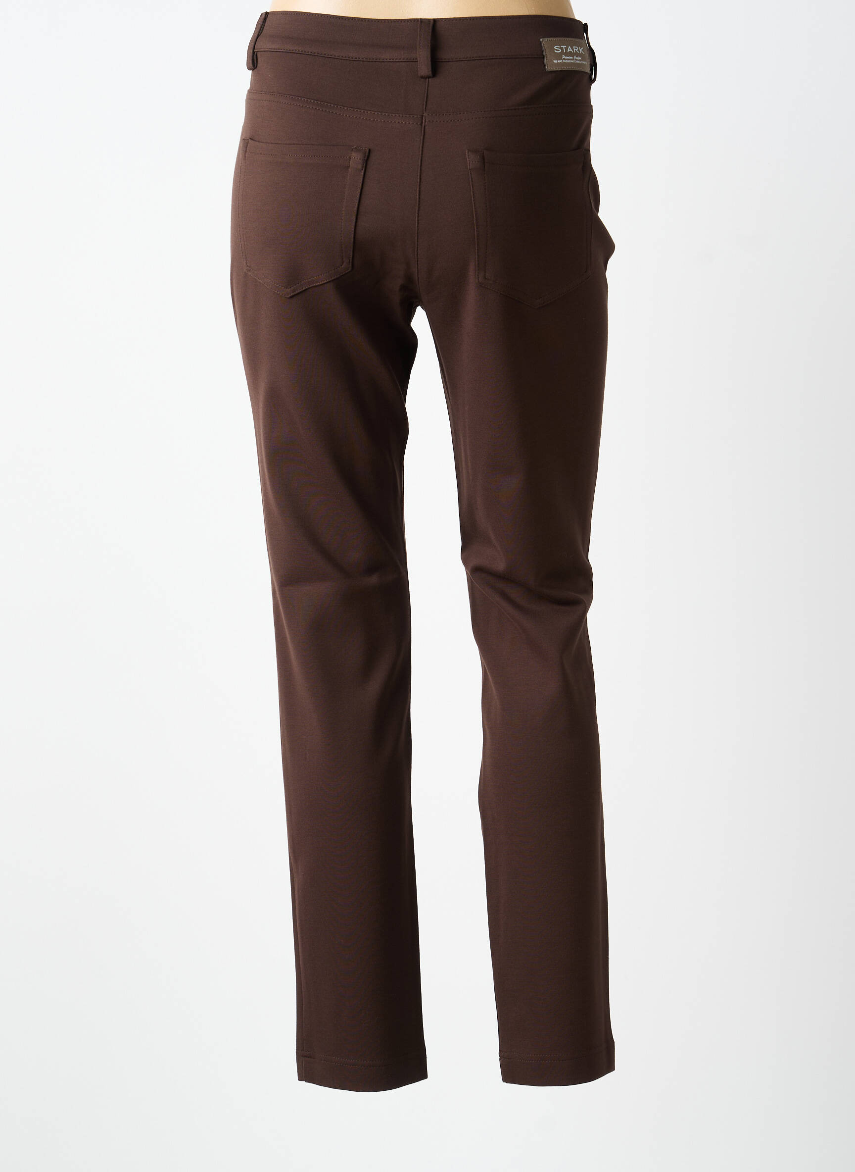 Pantalon slim elasticitate mărime normală maro STARLING femeie