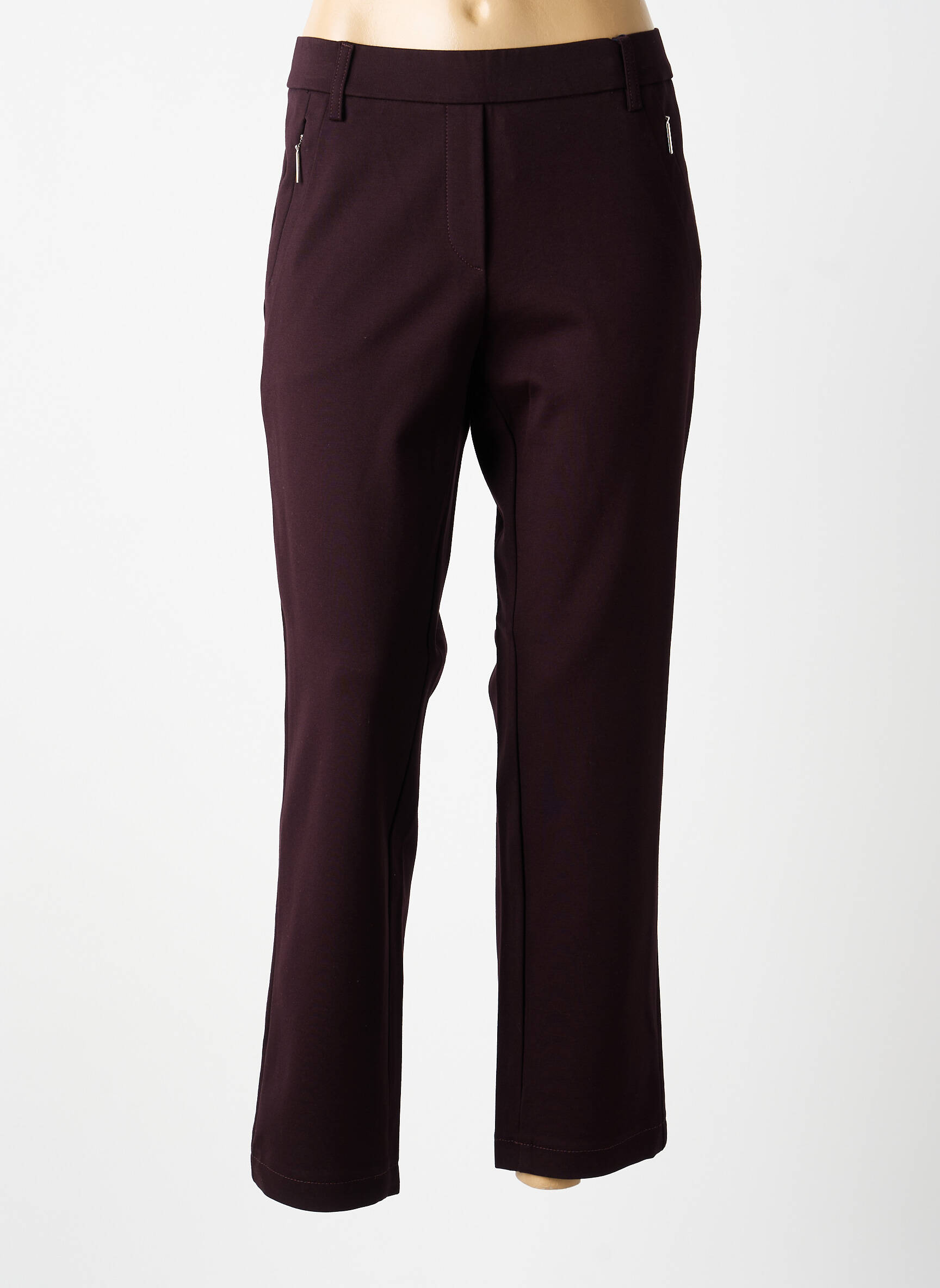 Pantalon slim talie elastică mărime normală violet GARDEUR femeie