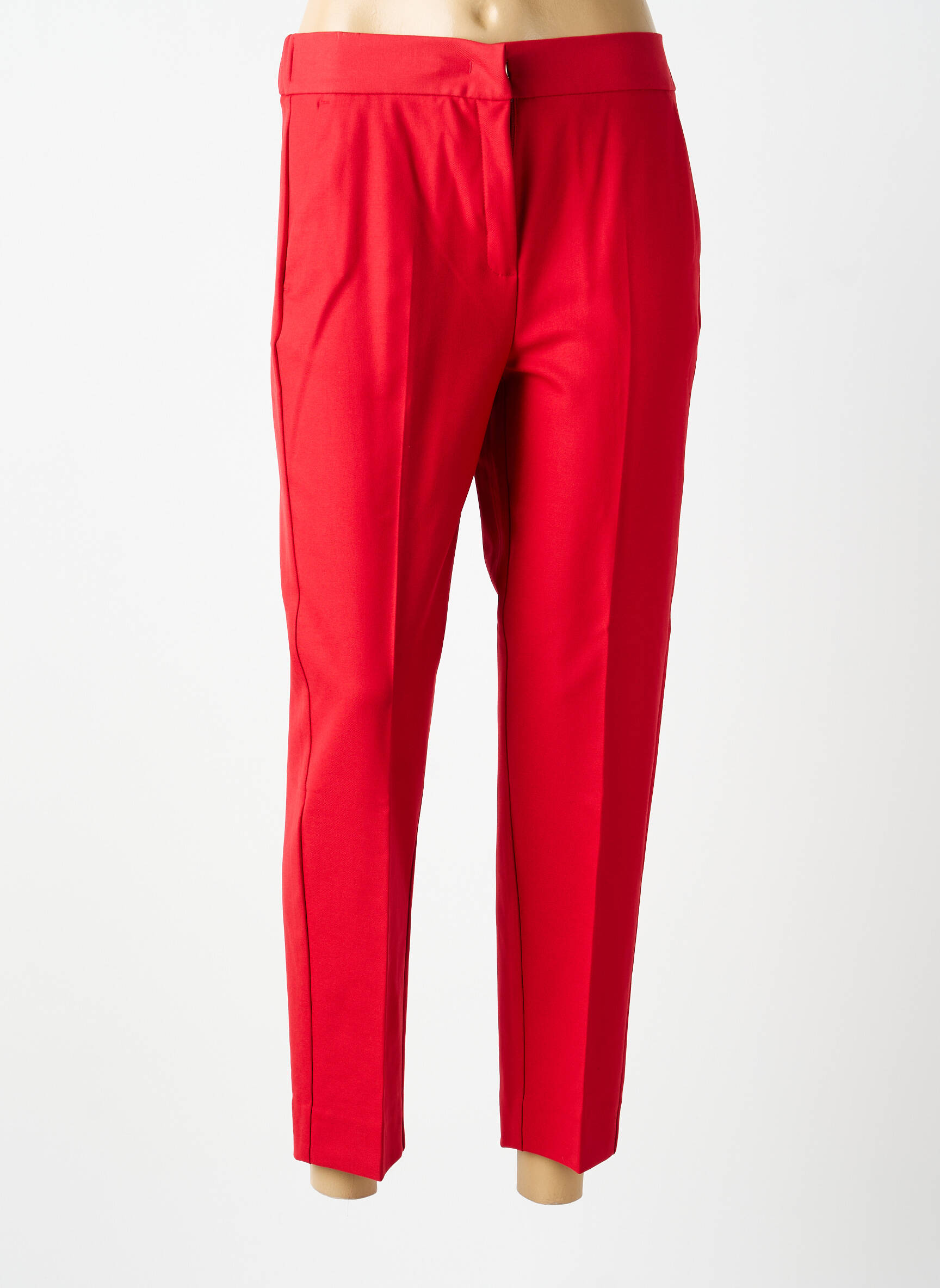 Pantalon 7/8 talie elastică mărime normală roșu I BLUES femeie