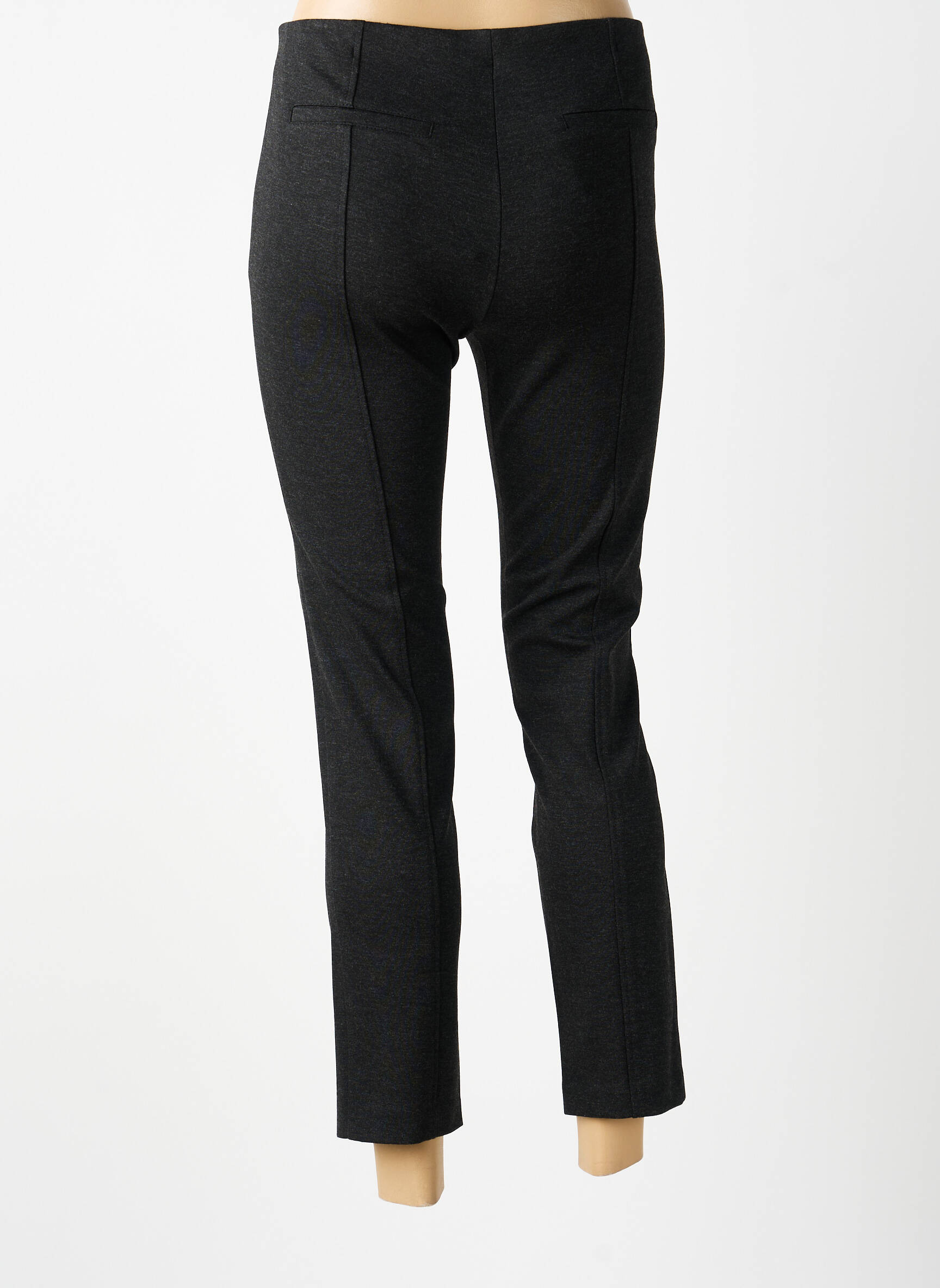 Pantalon 7/8 talie înaltă talie înaltă gri STARK femeie