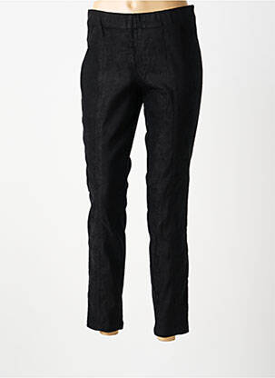 Pantalon slim talie elastică mărime normală negru GARDEUR femeie