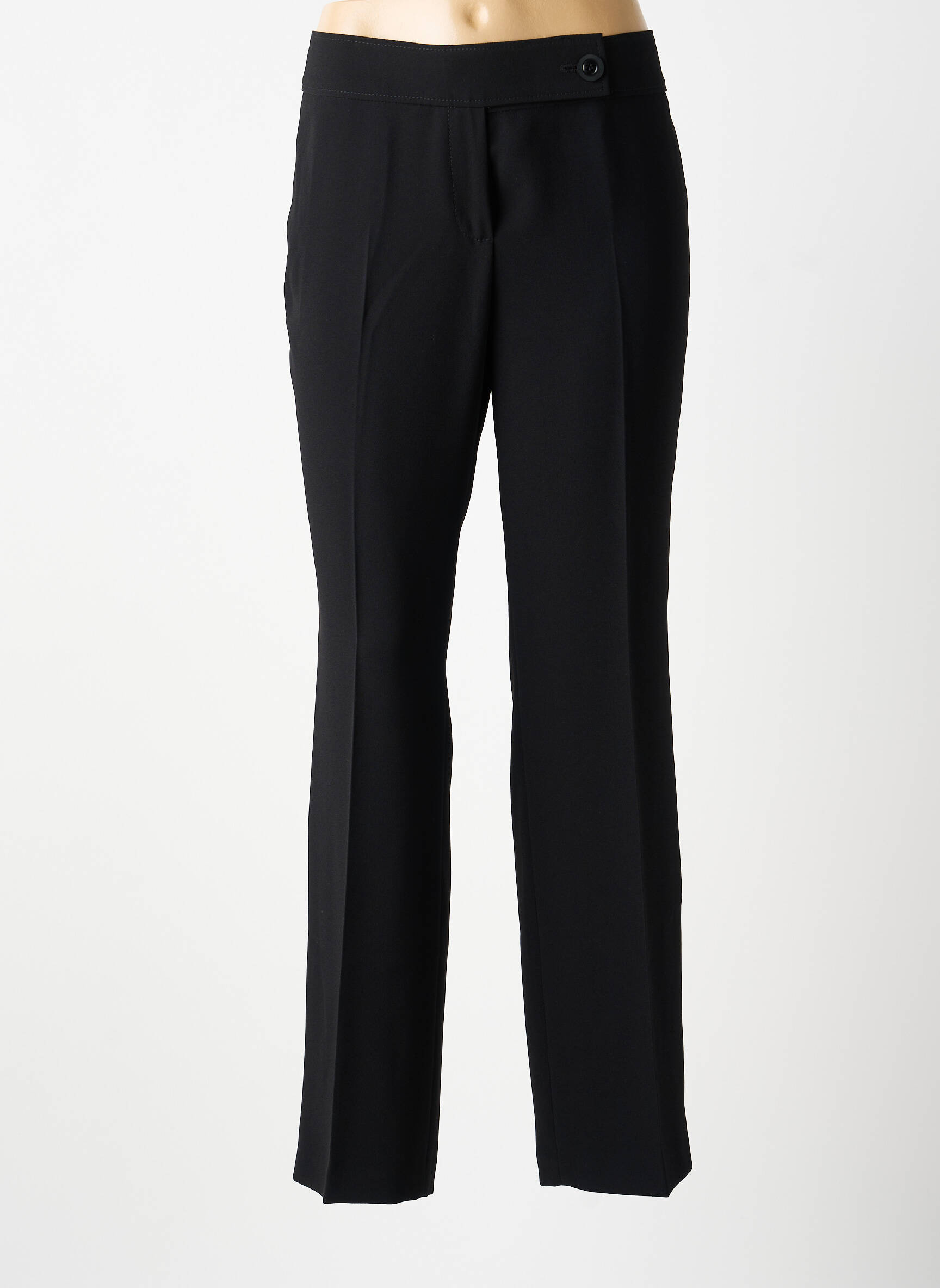Pantalon drept țesătură crep mărime normală negru GARDEUR femeie