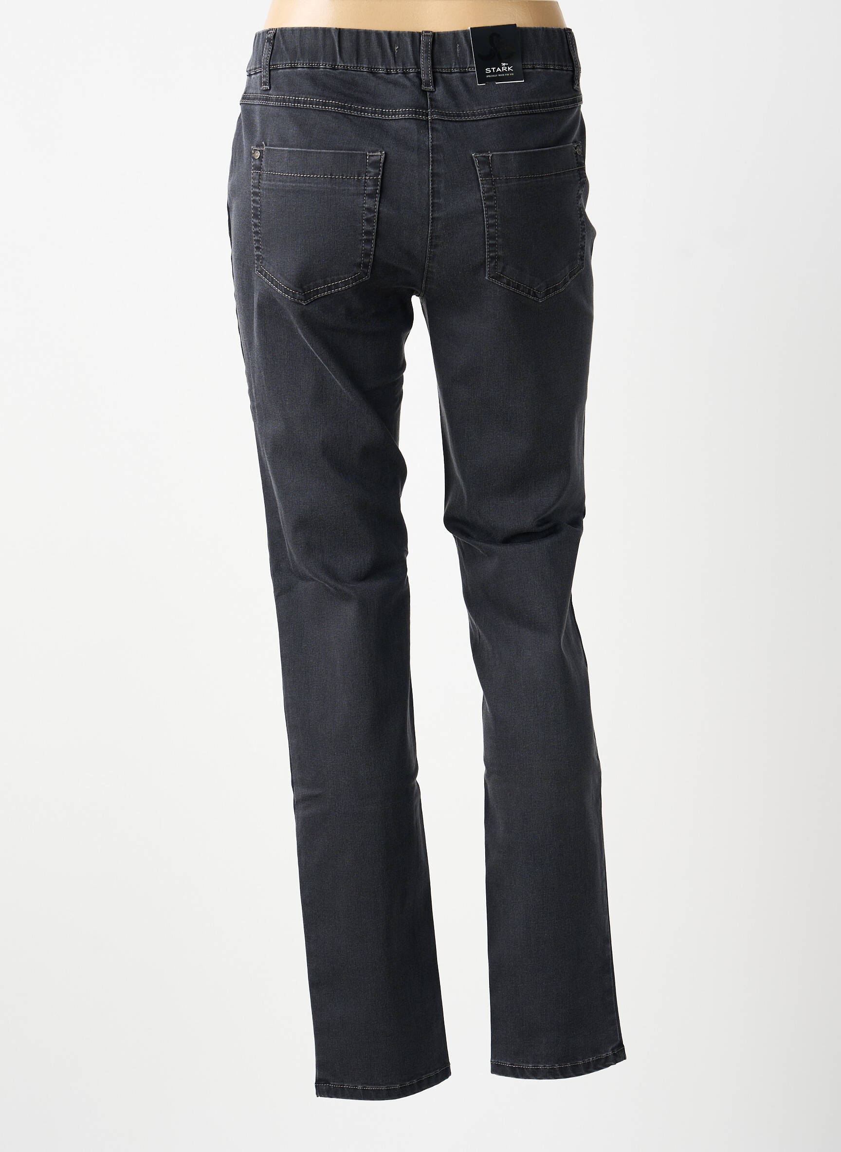 Jegging țesătură denim mărime normală gri STARK femeie