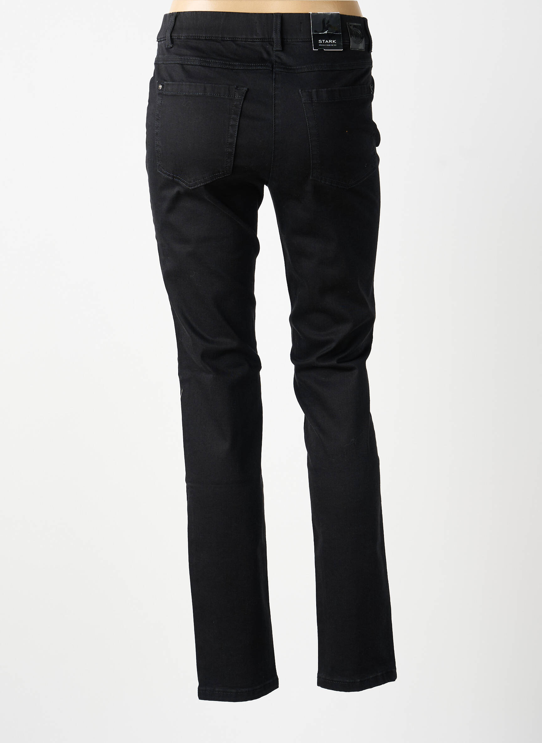 Jegging țesătură denim mărime normală negru STARK femeie