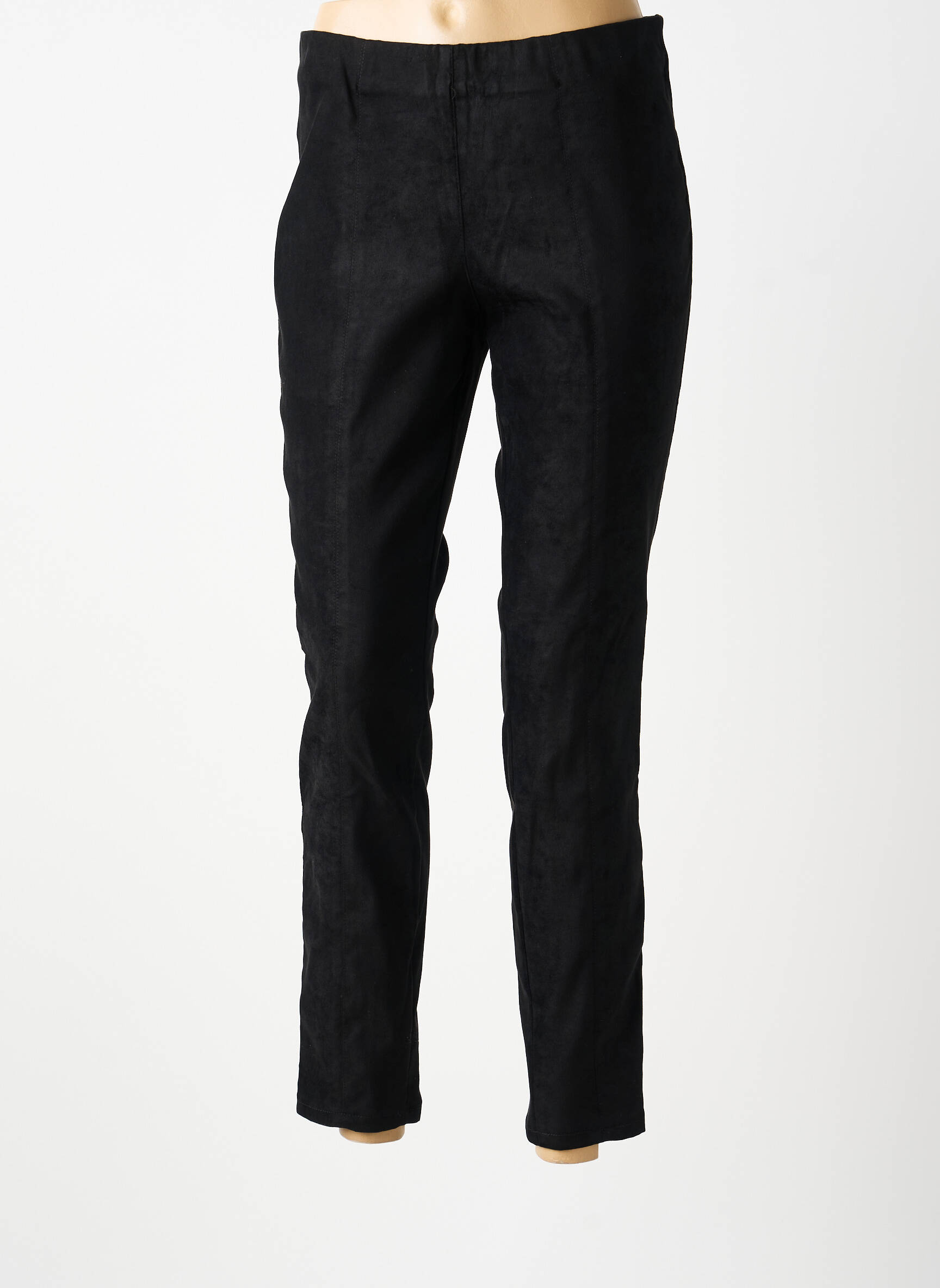 Pantalon slim talie elastică mărime normală negru GARDEUR femeie
