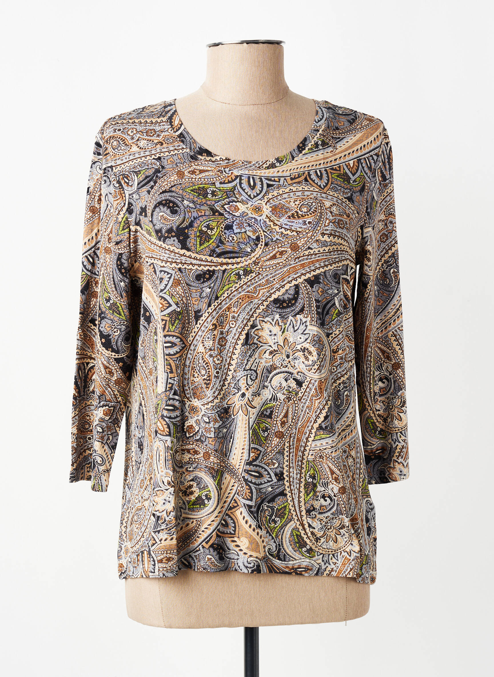 Tricou mâneci 3/4 mâneci 3/4 maro BETTY BARCLAY femeie