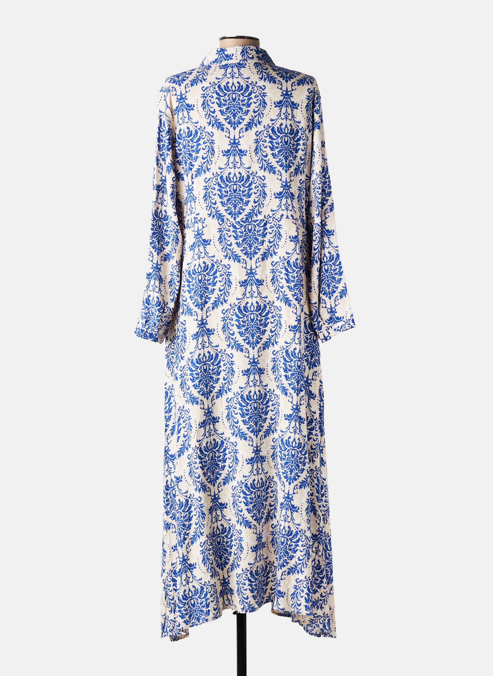Rochie lungă mâneci lungi mâneci lungi albastru TIRAMISU femeie