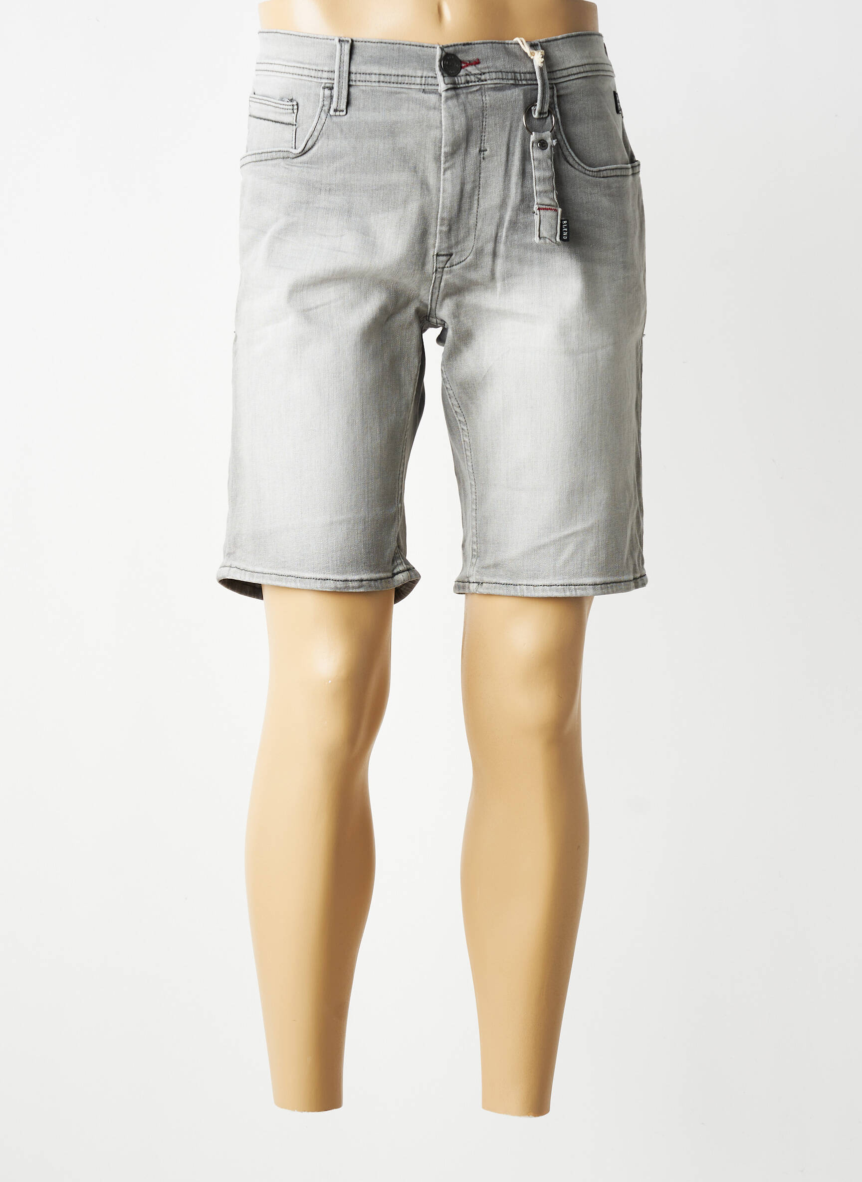 Bermudă țesătură denim mărime normală gri BLEND bărbat