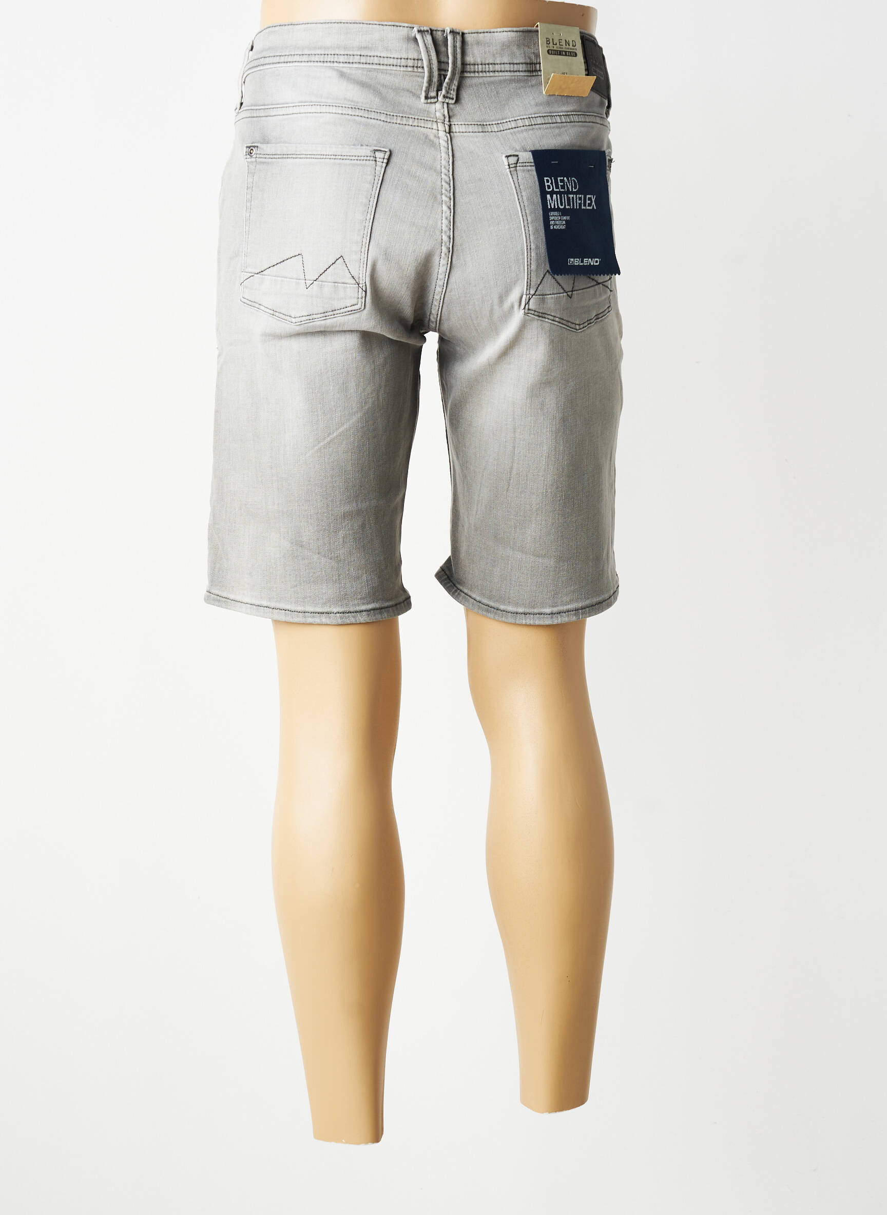 Bermudă țesătură denim mărime normală gri BLEND bărbat