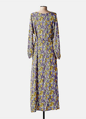 Rochie lungă mâneci lungi mâneci lungi violet C'FLO femeie