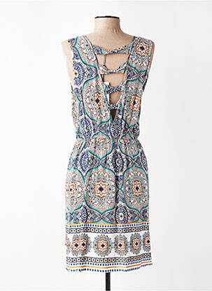 Rochie midi imprimeu floral fără mâneci albastru MOLLY BRACKEN femeie