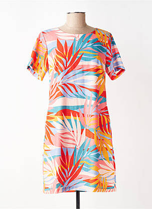 Rochie scurtă mâneci scurte mâneci scurte portocalie MOLLY BRACKEN femeie