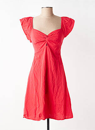 Rochie scurtă mâneci scurte mâneci scurte roșu ROSA FASHION femeie