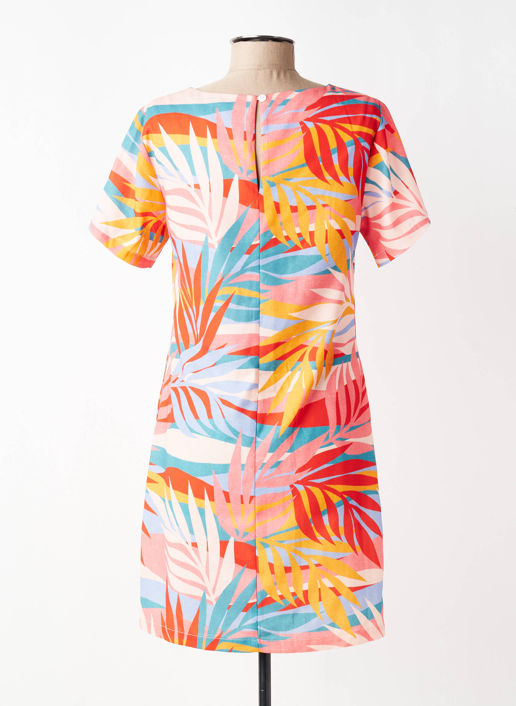 Rochie scurtă mâneci scurte mâneci scurte portocalie MOLLY BRACKEN femeie