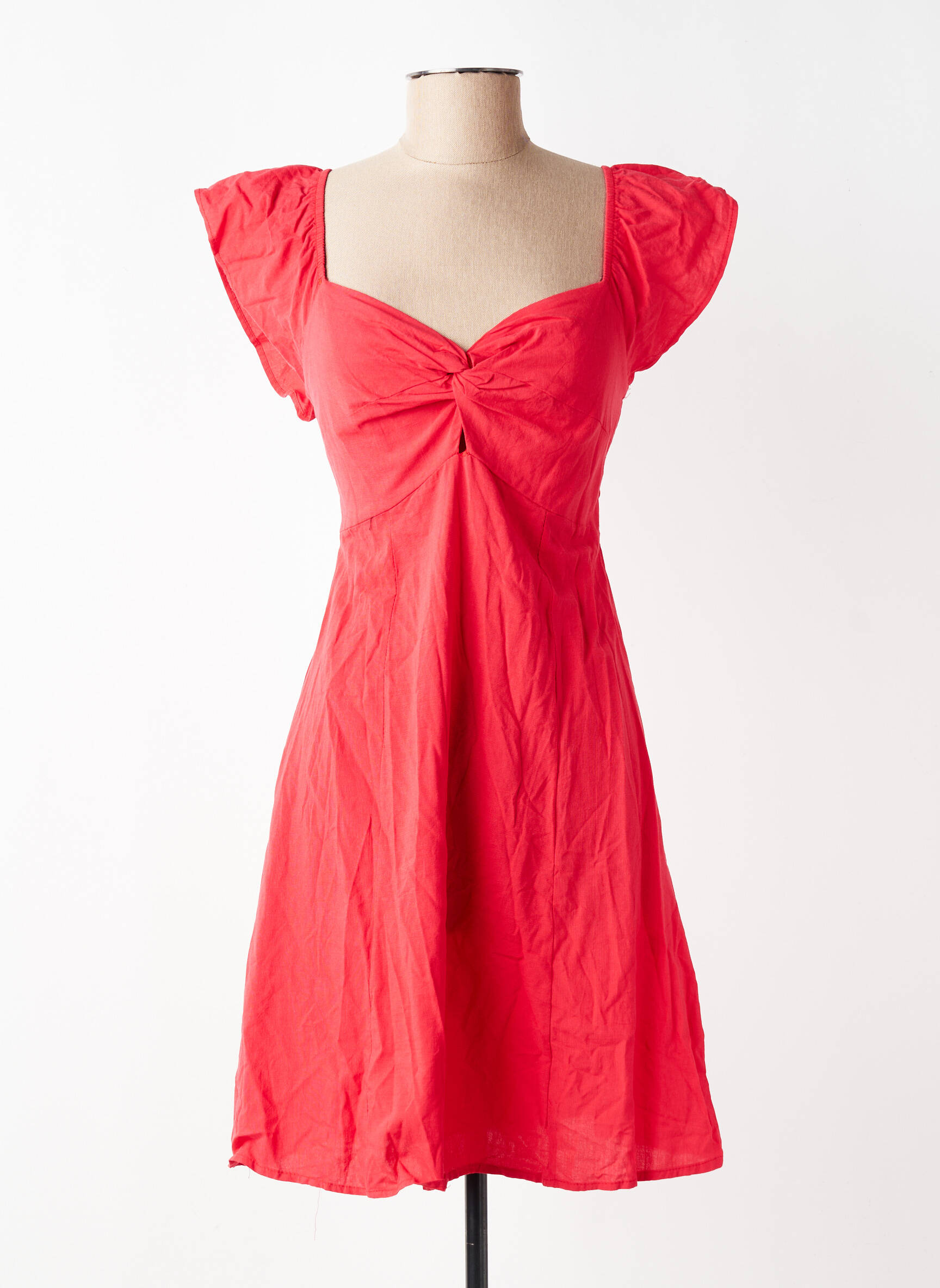 Rochie scurtă mâneci scurte mâneci scurte roșu ROSA FASHION femeie
