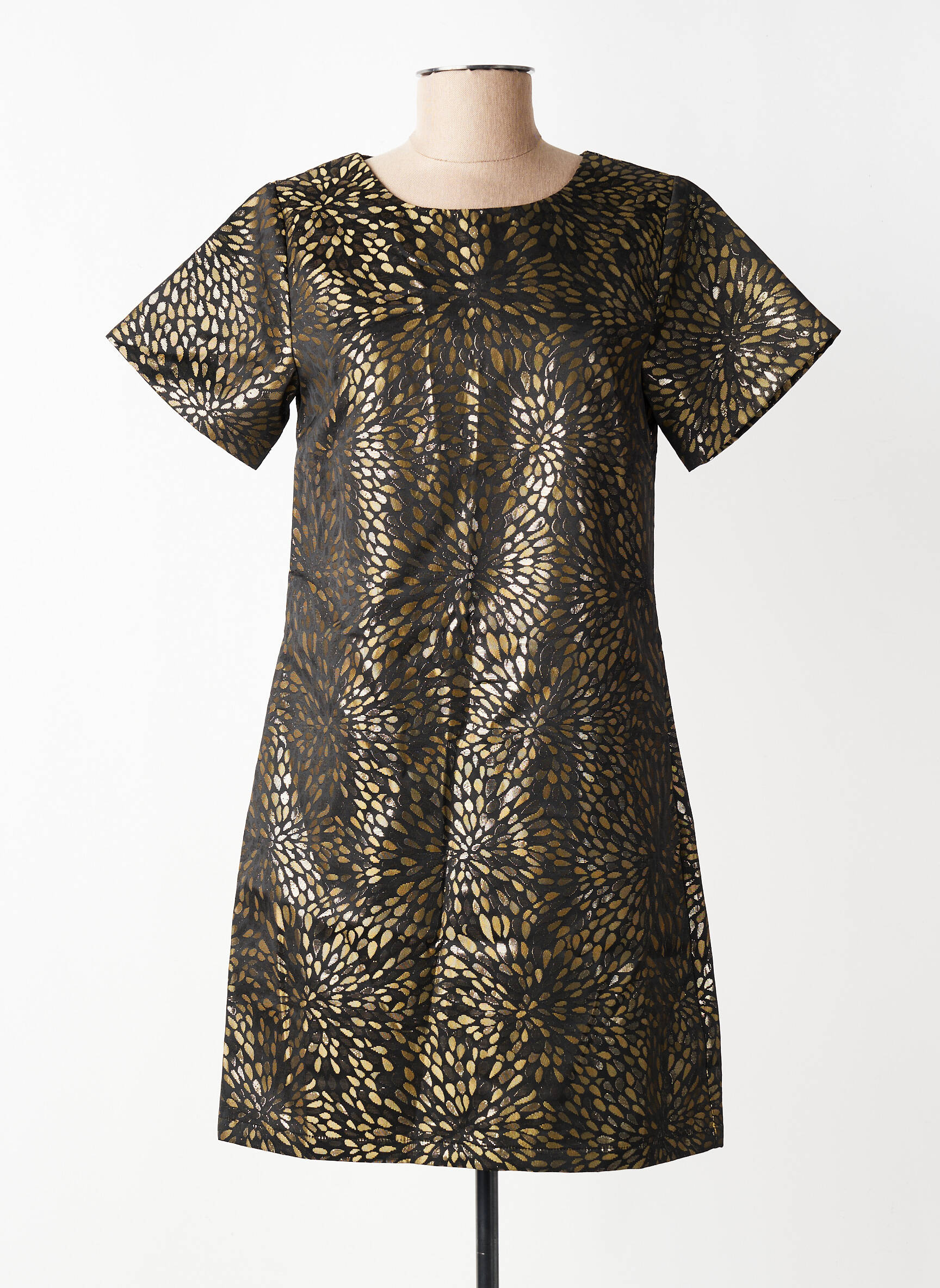 Rochie scurtă mâneci scurte mâneci scurte negru MOLLY BRACKEN femeie