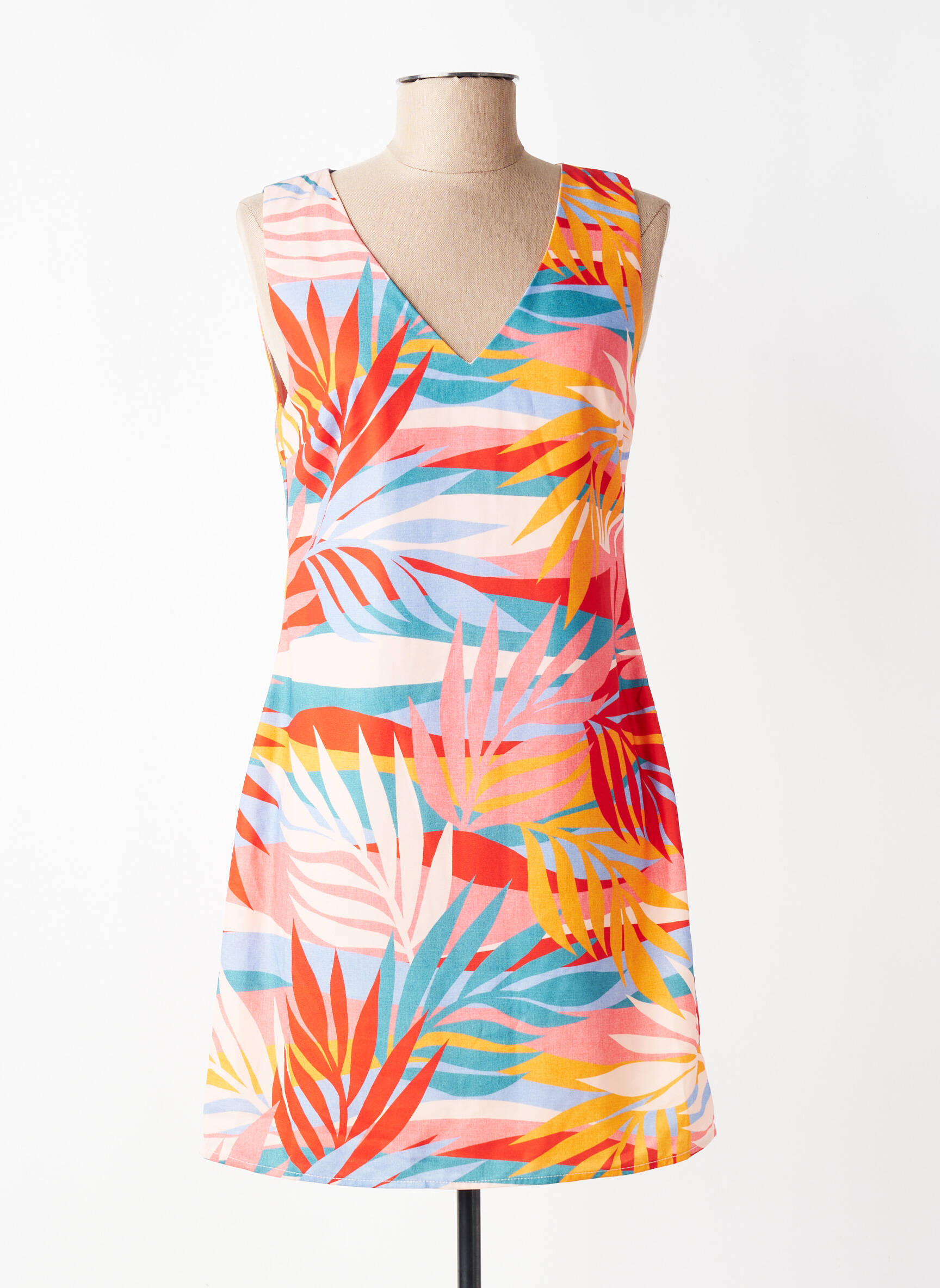 Rochie scurtă fără mâneci fără mâneci portocalie MOLLY BRACKEN femeie