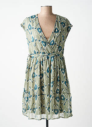 Rochie scurtă mâneci scurte mâneci scurte verde TIFFOSI femeie