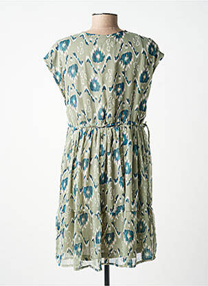 Rochie scurtă mâneci scurte mâneci scurte verde TIFFOSI femeie