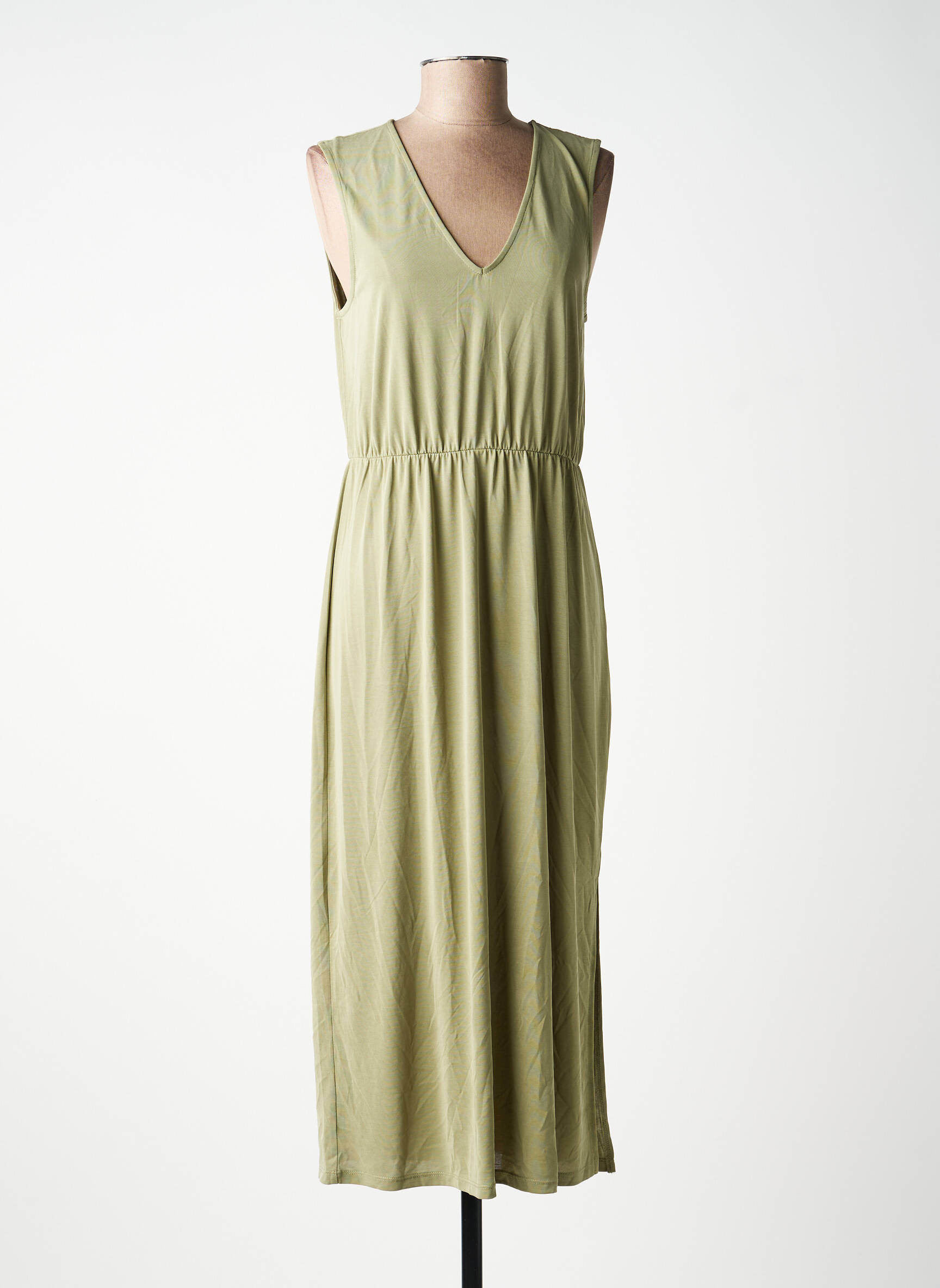 Rochie lungă fără mâneci fără mâneci verde VILA femeie