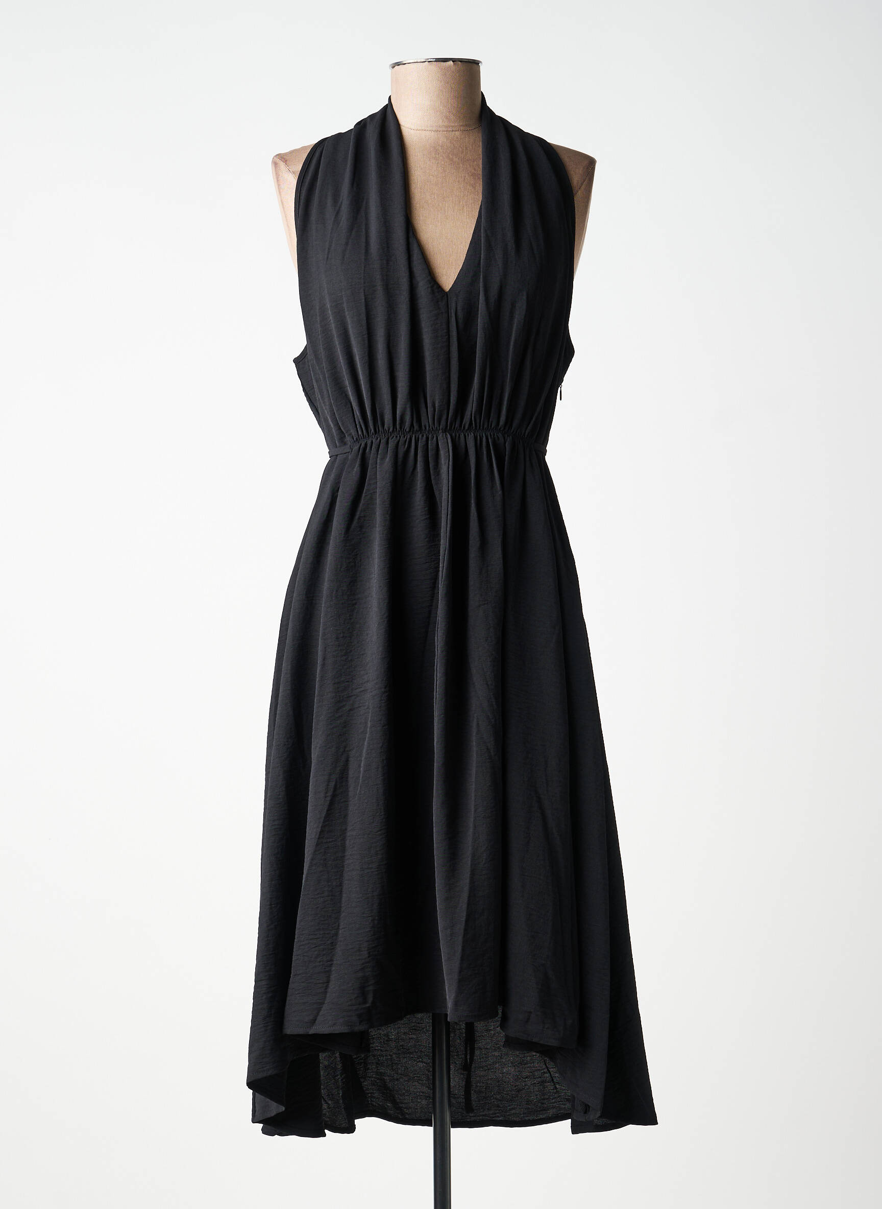 Rochie midi fără mâneci fără mâneci negru MOLLY BRACKEN femeie