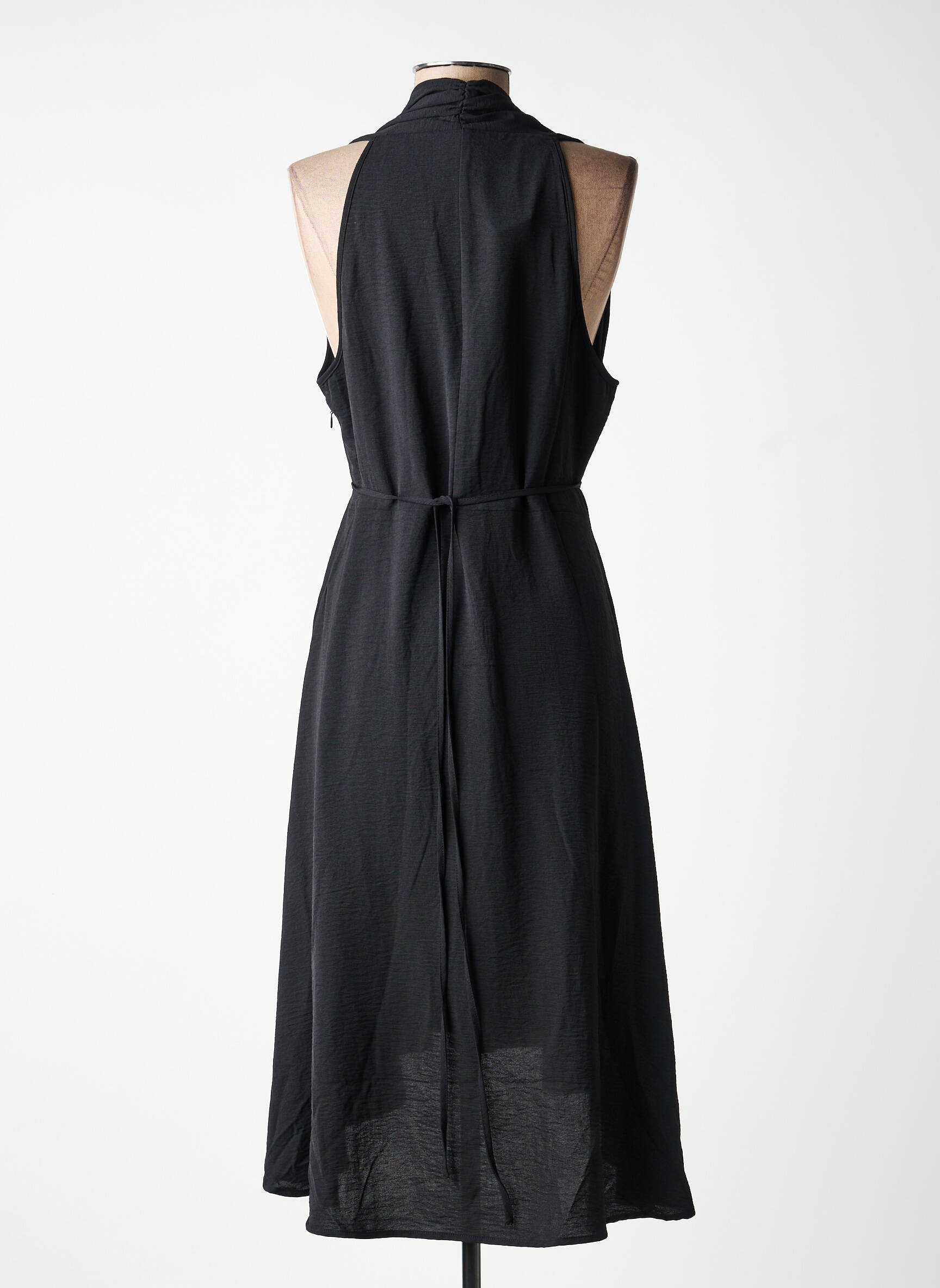 Rochie midi fără mâneci fără mâneci negru MOLLY BRACKEN femeie