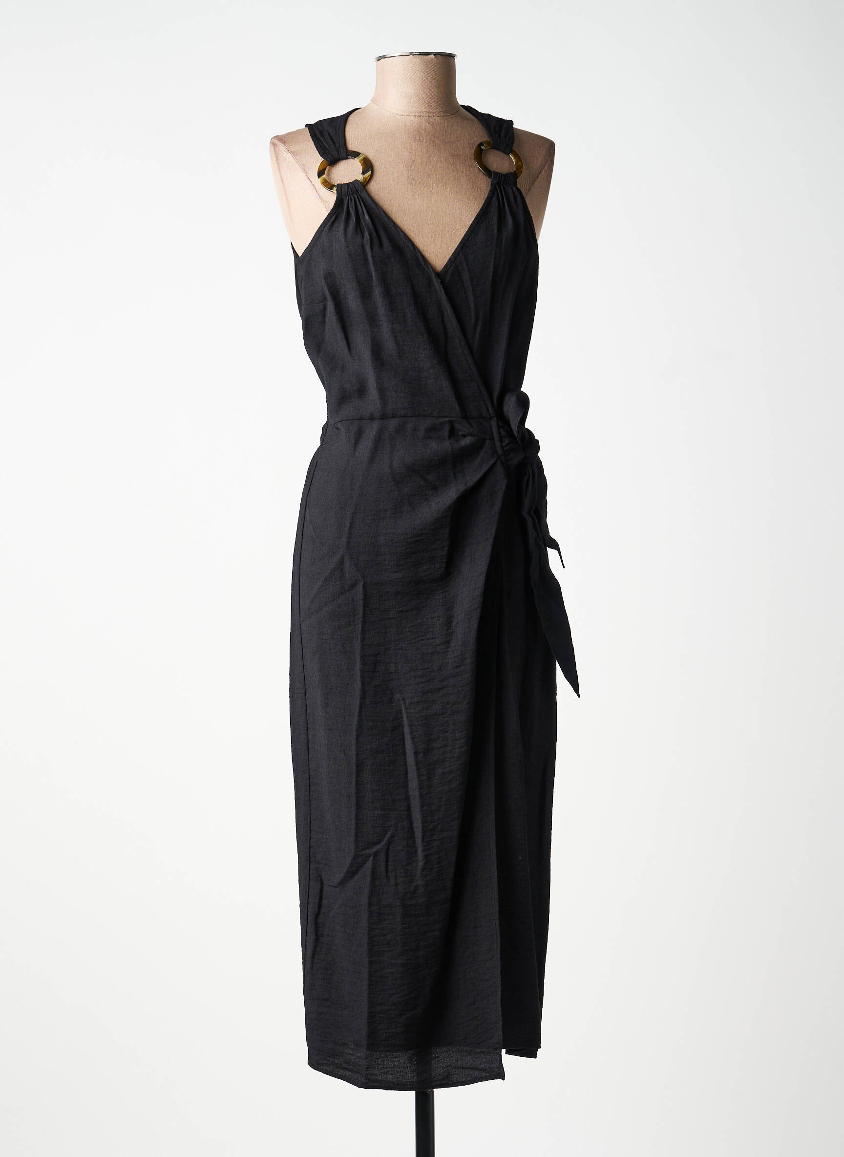 Rochie lungă fără mâneci fără mâneci negru SALSA femeie