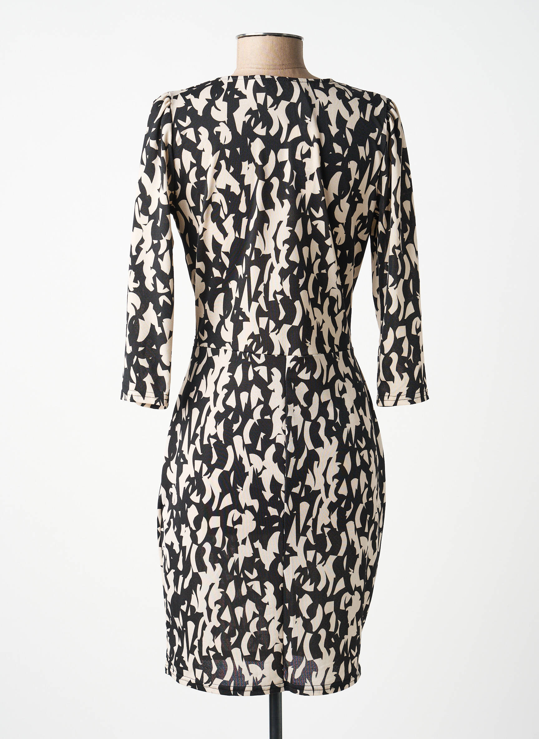 Rochie scurtă mâneci lungi mâneci lungi negru MORGAN femeie