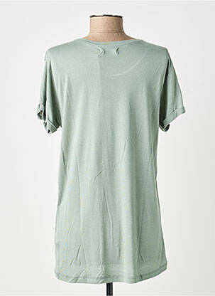 Tricou serigrafie mâneci scurte verde DEELUXE femeie