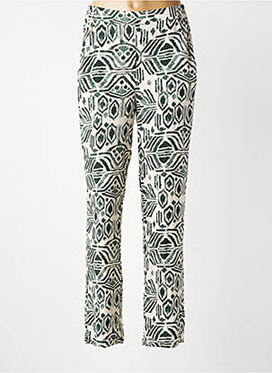 Pantalon slim talie elastică mărime normală verde B.YOUNG femeie