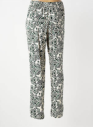 Pantalon slim talie elastică mărime normală verde B.YOUNG femeie