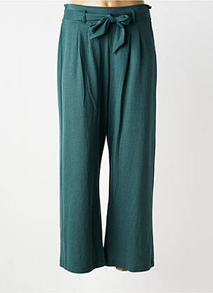 Pantalon larg țesătură poplin mărime normală verde TIFFOSI femeie